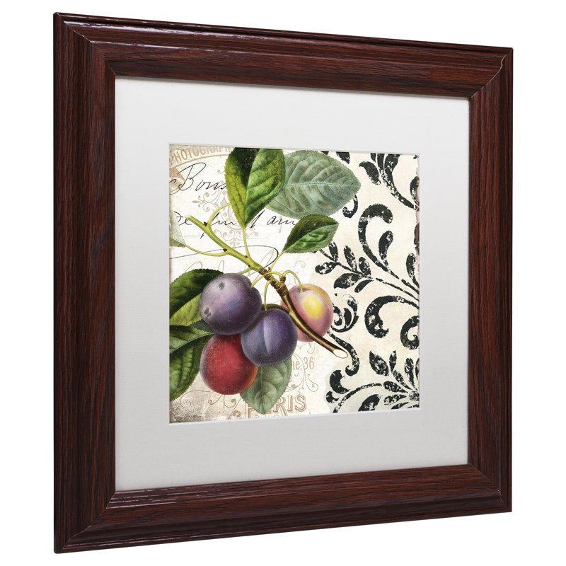 Jadaya «Les Fruits Jardin III», impression encadrée, H 11 po x l 14 po x P 0,5 po, Blanc
