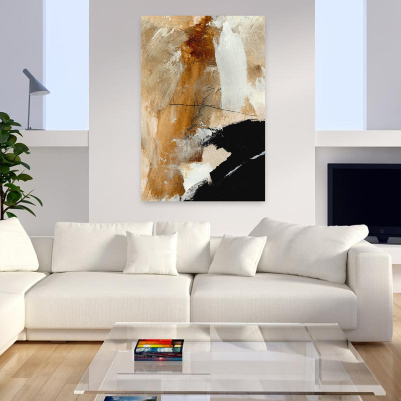 Art contemporain contemporain abstrait, H 48 po x l 32 po