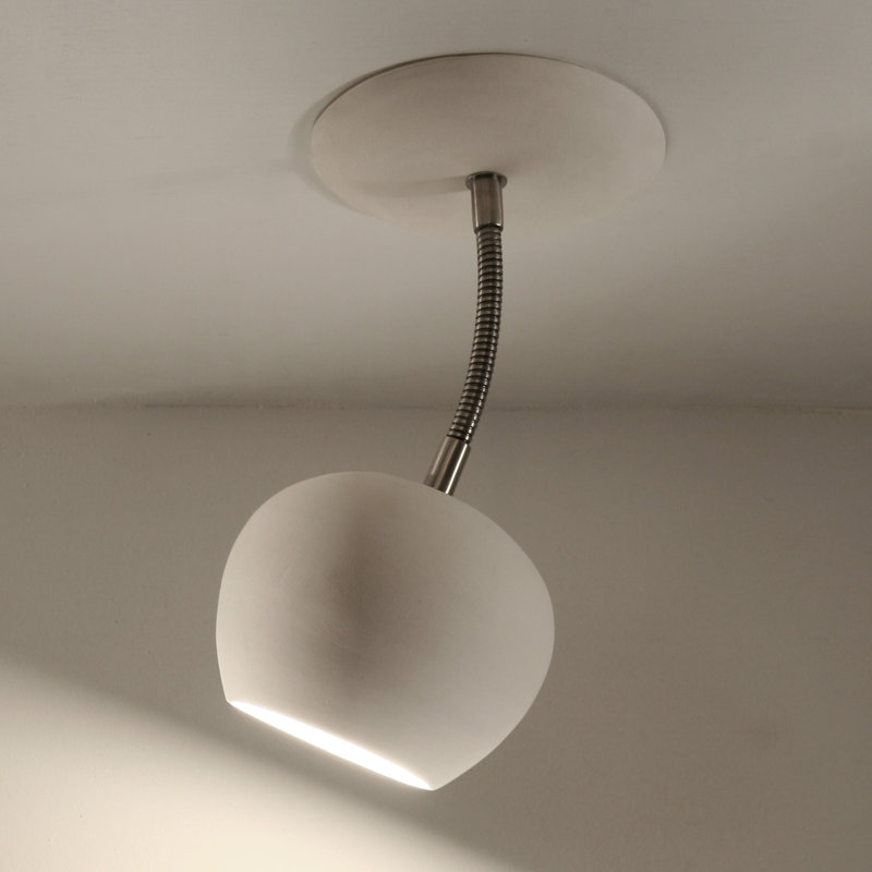 Mangassa 1 - Light 14" Simple Dome Semi Flush Mount