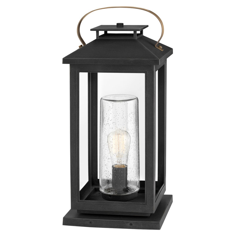 Medium Pier Mount Lantern, Black