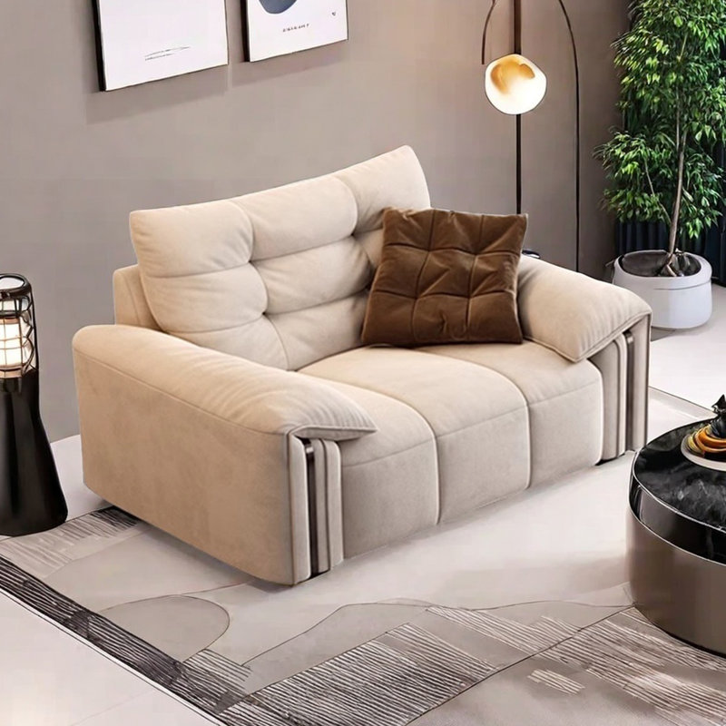 Italian minimalist elephant ear fabric sofa