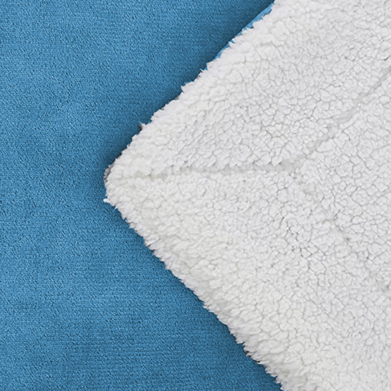 Couverture épaisse réversible en molleton Sherpa, Jeté (50 inc. X 60 inc.), Bleu pâle