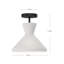 Plafonnier semi-encastré en verre Davana-88045400