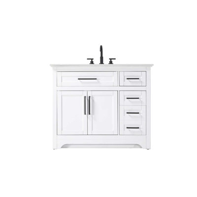 Meuble-lavabo simple 42 po blanc