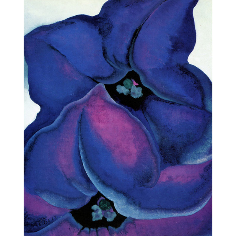 Purple Petunias, 1925, 24" H x 19" W
