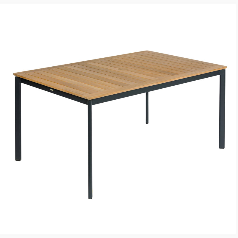Around Dining Table, 29" H x 61" W x 39" D, Forge Gray