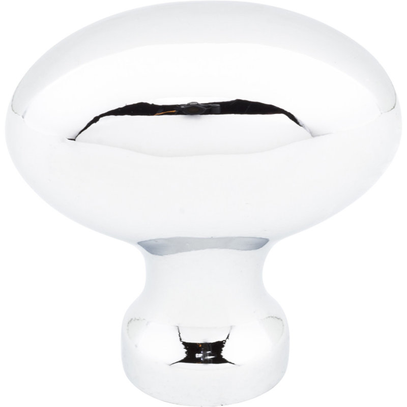 Lyon Oval Knob, Polished Chrome