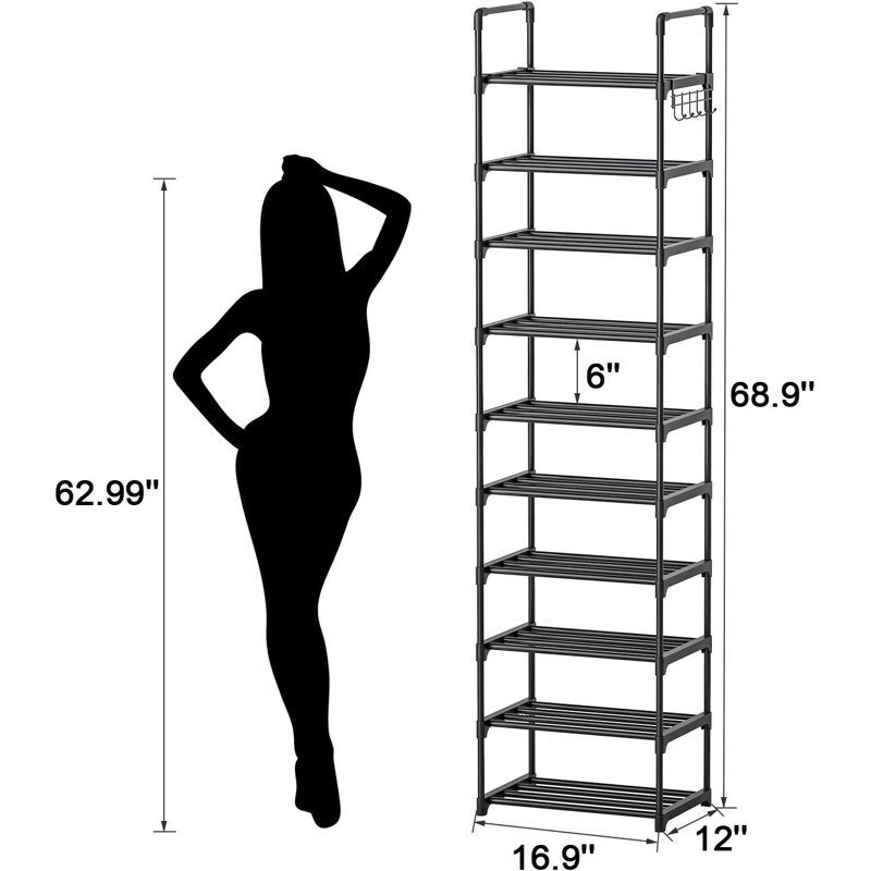 20 Pair Stackable Shoe Rack