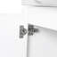 Meuble-lavabo blanc brillant avec lavabo en céramique