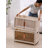 Wide 5 Tier Extra Large Plastic Storage Bins With Lids - Collapsible Stackable Containers On Wheels, Foldable Organizer System For Closet, Bathroom, Home, Office, Dorm Storage Trunks