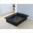 Queen Size Metal Platform Bed Frame - 16 Inch High, No Box Spring Needed, Silent Heavy Duty, Black for Bedrooms-1276501041