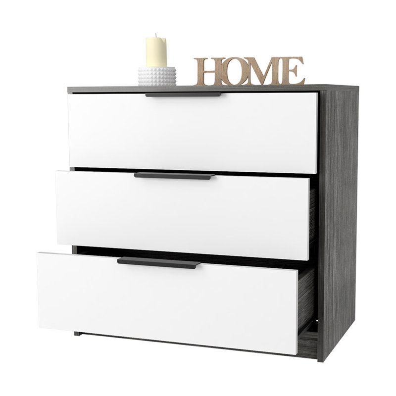 Commode 3 tiroirs Smokey Oak