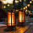 FoxFlame Metal Solar Lanterns Outdoor Waterproof, Patented Fire Effect, 1pk-134077159