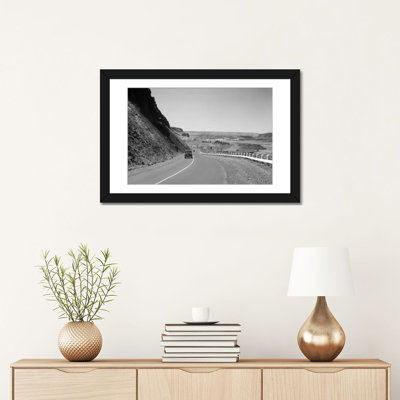 Reproduction de photo sur toile tendue, "pendant années 1930 rétro us 30 walla walla washington ere mountain drive"