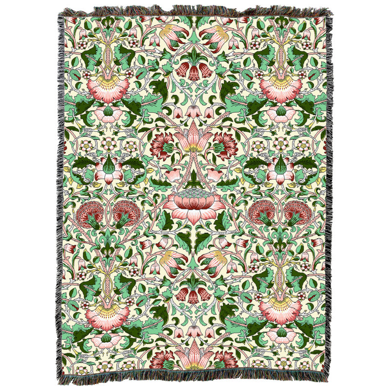 Couverture Pure Rose de William Lodden par Pure Country Weavers, L 80 po x L 60 po, Rose