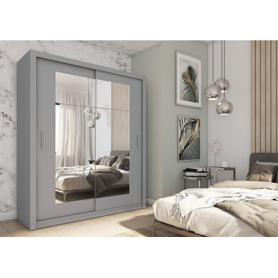 Adriel 2 Door Manufactured Wood Wardrobe