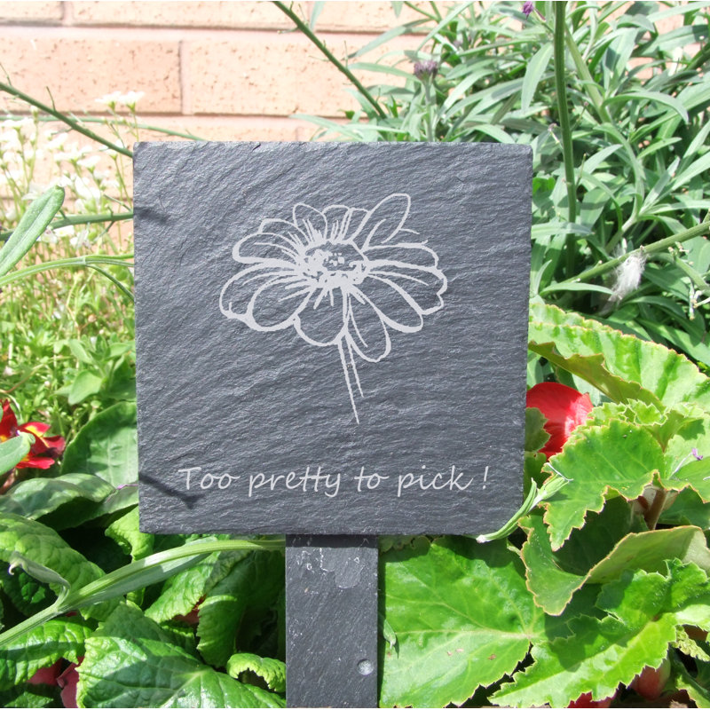 Navasota Stone Plants & Flowers Garden Sign