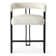 Colrain 24" Upholstered Velvet Solid Back Counter Stool