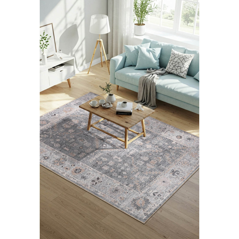 Tapis en chenille lavable Jax Antique Vintage, Rectangle 9 pi 11 po x 13 pi 2 po