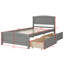 Lit plateforme simple avec deux tiroirs-500148884