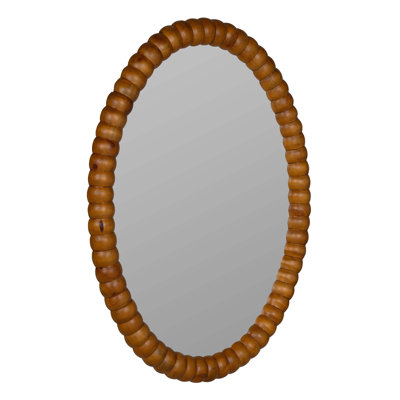 Wallace Round Solid Wood Mirror