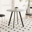 Modern Minimalist Circular Dining Table,Cement Texture, Medieval Modern Small Circular Dining Table, Casual Coffee Table