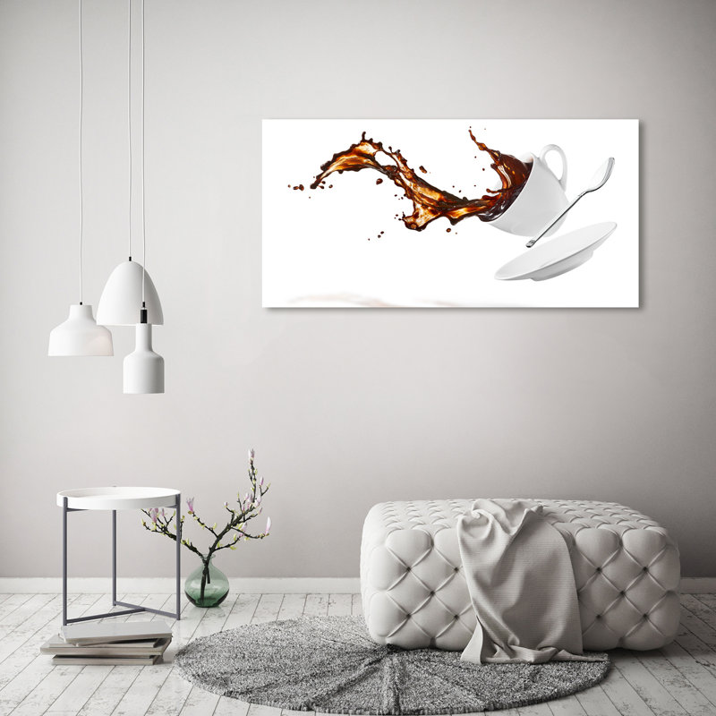 Spilled Coffee - Wrapped Canvas Print