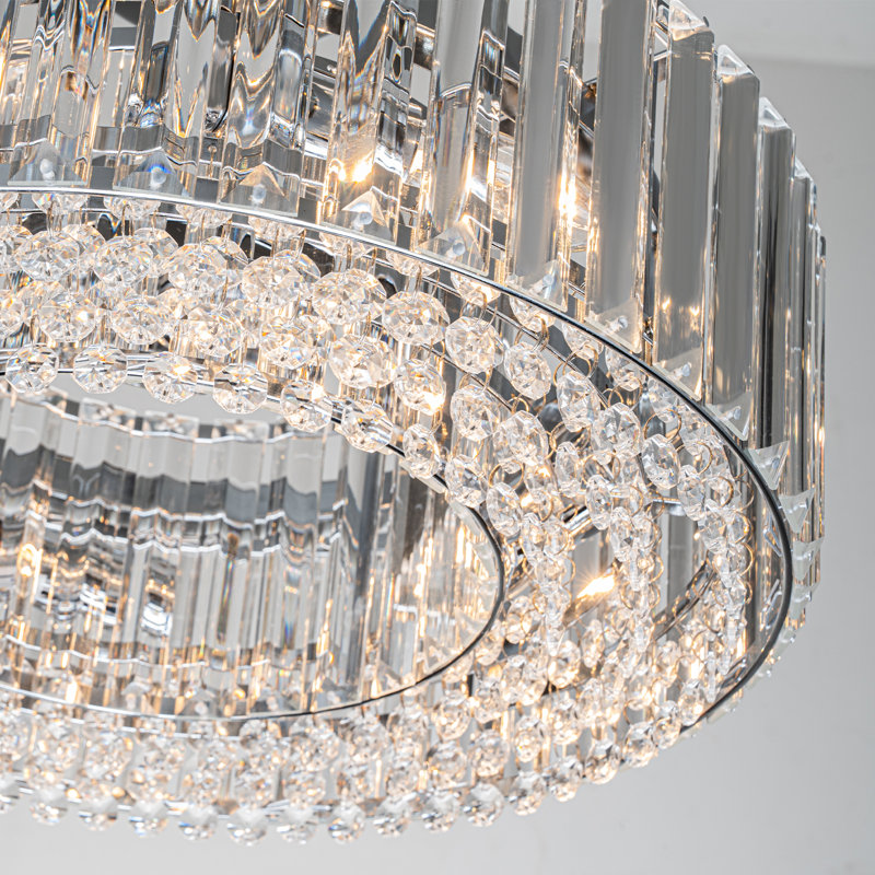 Irenej Semi Flush Mount, Polished Chrome