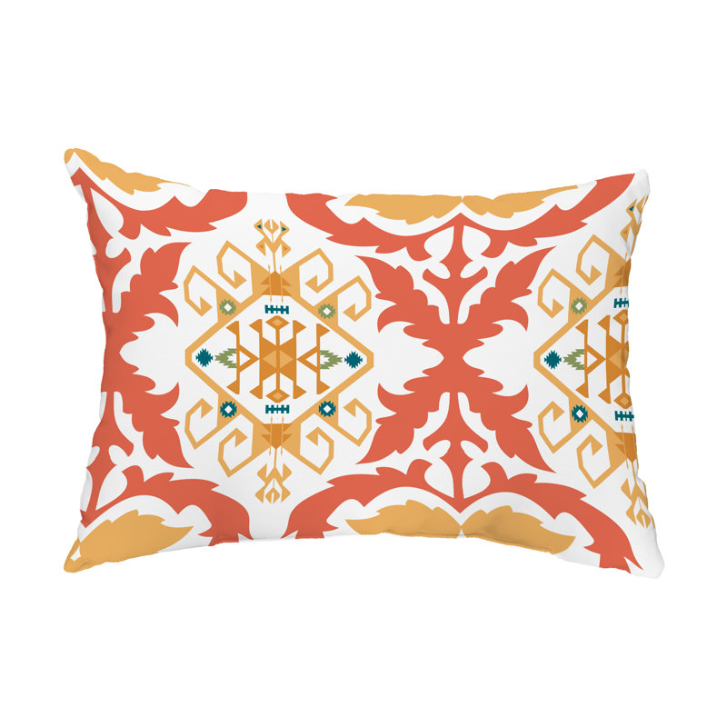 Housse et coussin rectangulaires d'extérieur Bombay, Orange