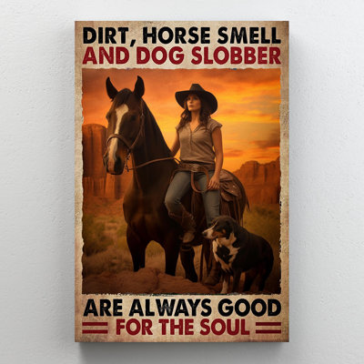 Cowboy, odeur de cheval et chien baveux
