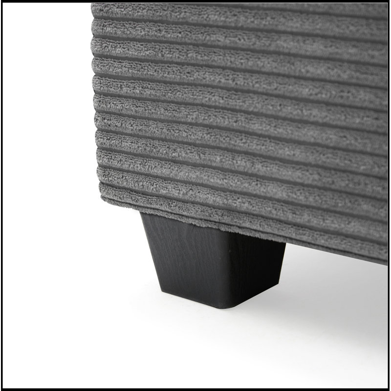 Canapé modulaire surdimensionné confortable avec des fonctionnalités avancées pour le salon, Gris