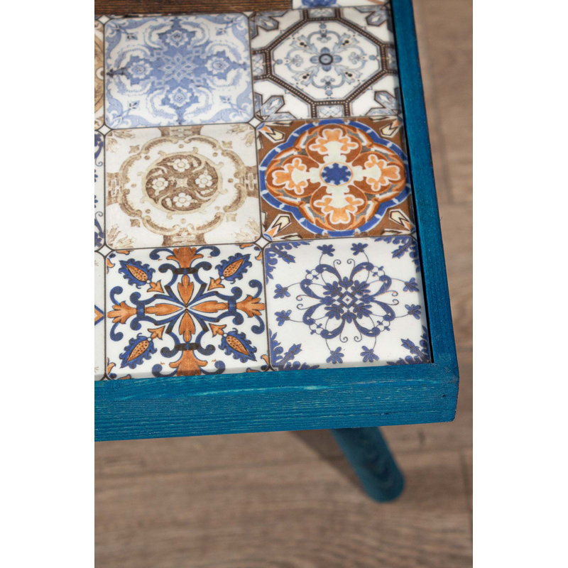 Table d'appoint Canora Grey Side Table d'appoint Table d'appoint Home Essentials, Bleu