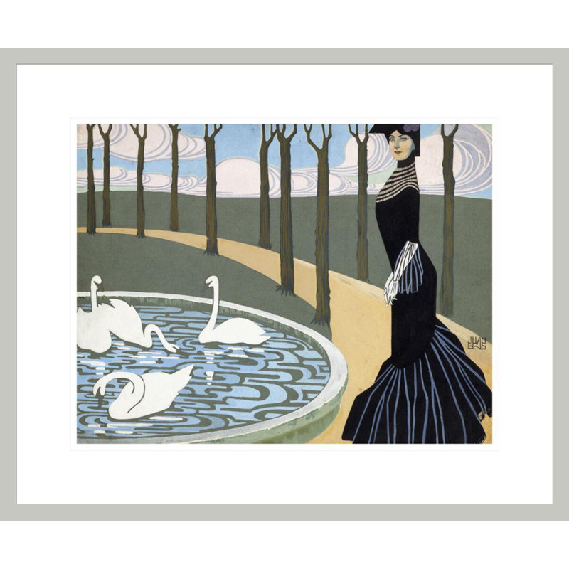 Leda par Juan Gris - impression giclée sur cadre, H 17,75 po x l 21,36 po