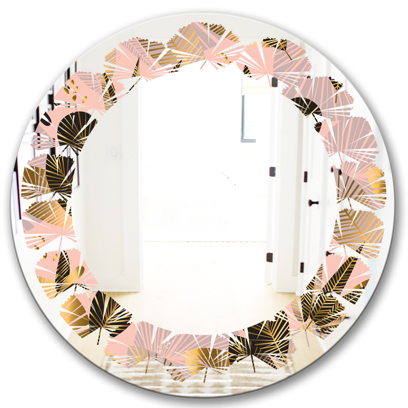 Miroir mural Leaves Foliage III, H 23,6 po x l 23,6 po, Feuilles feuillues III