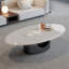 Table basse moderne minimaliste ovale en marbre-130612309