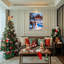 «Winter Snowman Scene», art mural-1685542163