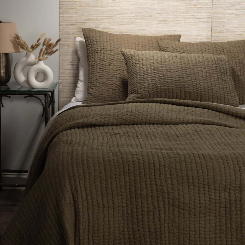 MAEVE QUILT, GREEN SET - King, King Quilt + 2 Shams