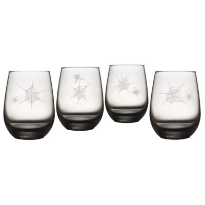 Verres à vin sans pied Arach-NO-phobia (ensemble de 4)