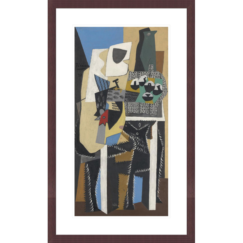 «Dog and Cock» par Pablo Picasso, impression giclée sur cadre, H 29,5 po x l 17,88 po