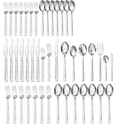 Stainless Steel Flatware Set For 8