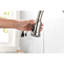 Robinet de cuisine à poignée simple en acier inoxydable, nickel brossé, robinet à 3 réglages de débit d'eau, rotation à 360 °, réglages pratiques