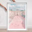 Oliver Gal Pink Pool Pastel - Diamond Dust Shadowbox Framed Wall Art-450163803-450163801