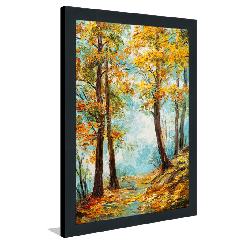 « automne trees », reproduction d’art encadrée, H 39,5 po x l 27,5 po x P 0,75 po