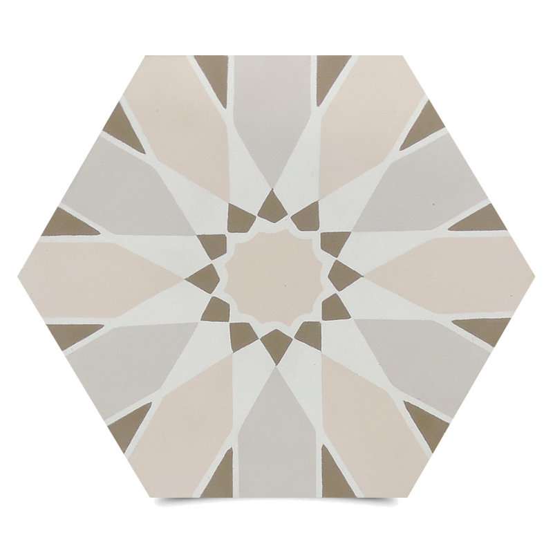 Menara 8" x 8" Cement Patterned Wall & Floor Tile
