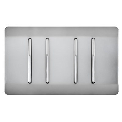Trendi Switch 4 Gang Light Switch (2x 1 or 2 Way & 2 x Intermediate)