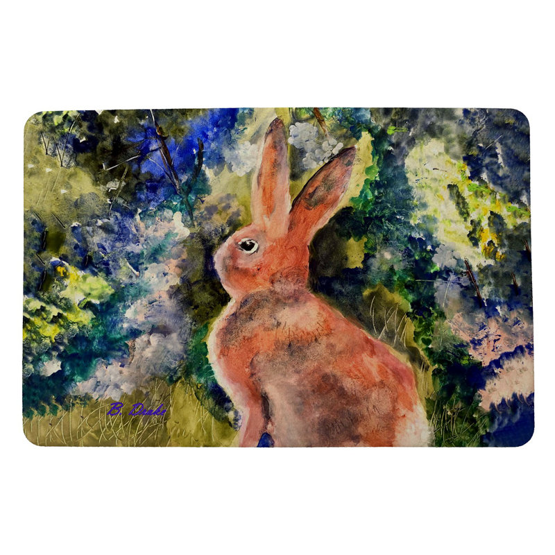 Tapis d'entrée antidérapant pour lapin Isottie Cottontail
