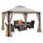12 Ft. W x 10 Ft. D Steel Patio Gazebo-50495523