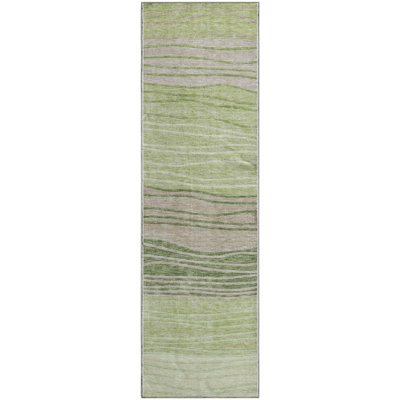 Premium Machine Washable Tweedy Aloe Rug