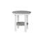 Berlin Gardens Regular Top With White Base Round End Dining Table-1153187647-1153187783