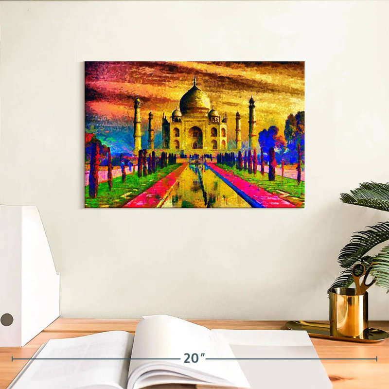 Nicci abstrait Taj Mahal, H 8 po x l 12 po